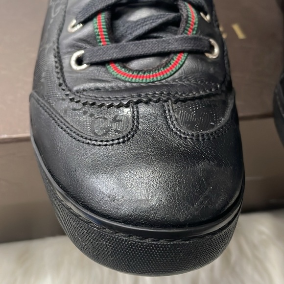 GUCCI GG Imprime Coated Canvas Low Trainers - Picture 9 of 15